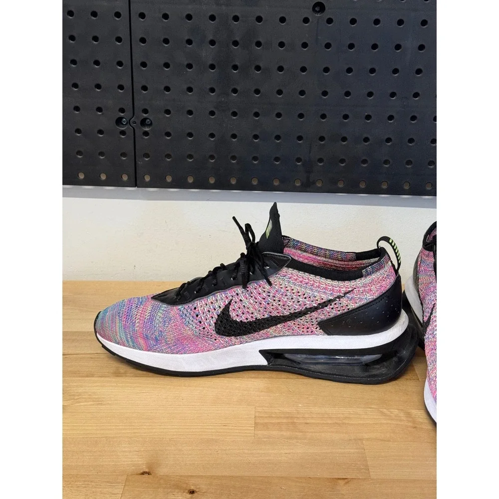 Nike Air Max Flyknit Racer Mens Ghost Green Pink‎ Blast DJ6106-300 Size 10.5